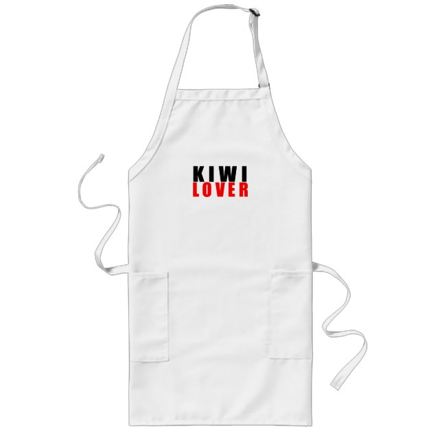 Kiwi lover long apron (Front)