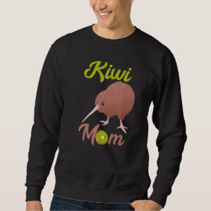 Kiwi Mom Kiwi Bird Fruit Mother Animal New Zealand Sweatshirt