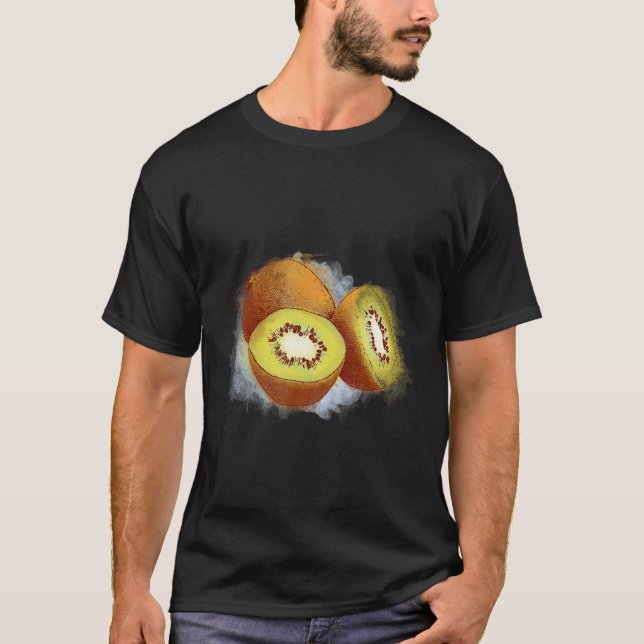 Kiwi motif fruit kiwi T-Shirt (Front)