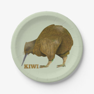 Kiwi N.Z. Bird Paper Plate