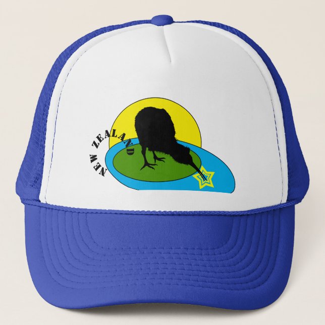 Kiwi - New Zealand Bird Fashion /Trucker Hat (Front)