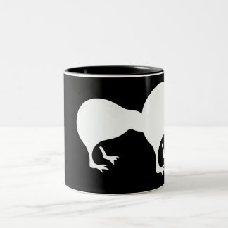 Kiwi New Zealand emblem Two-Tone Coffee Mug