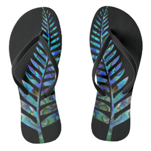 KIWI NEW ZEALAND FERN PAUA JANDALS