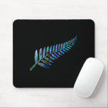 KIWI NEW ZEALAND FERN PAUA MOUSE PAD<br><div class="desc">Classic New Zealand fern - in the vibrant colors of the Paua shell. #madjack #paua #kiwi #new zealand #australia #downunder #sports</div>