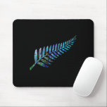 KIWI NEW ZEALAND FERN PAUA MOUSE PAD<br><div class="desc">Classic New Zealand fern - in the vibrant colors of the Paua shell. #madjack #paua #kiwi #new zealand #australia #downunder #sports</div>