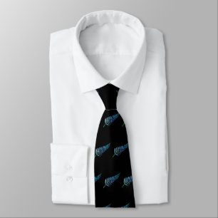 KIWI NEW ZEALAND FERN PAUA TIE