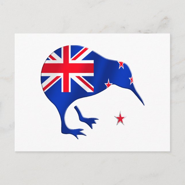 kiwi New Zealand flag soccer football gifts Postcard (Front)