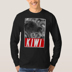 Kiwi New Zealand Graphic Backpacker Apparel T-Shirt