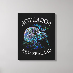 KIWI NEW ZEALAND KIWI PAUA CANVAS PRINT