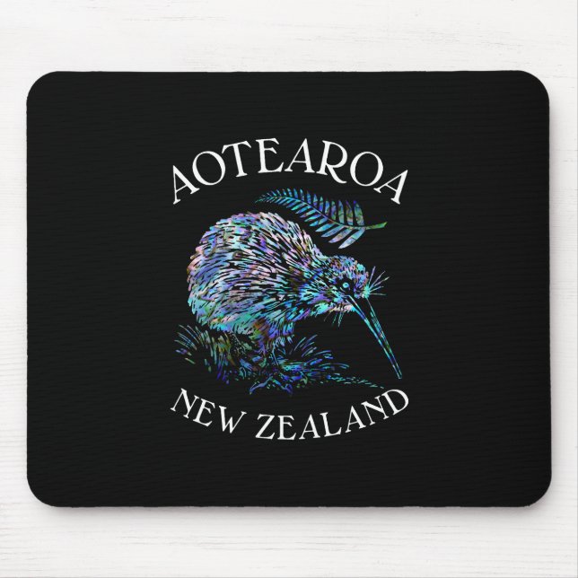 KIWI NEW ZEALAND PAUA LAPTOP SLEEVE MOUSE PAD (Front)