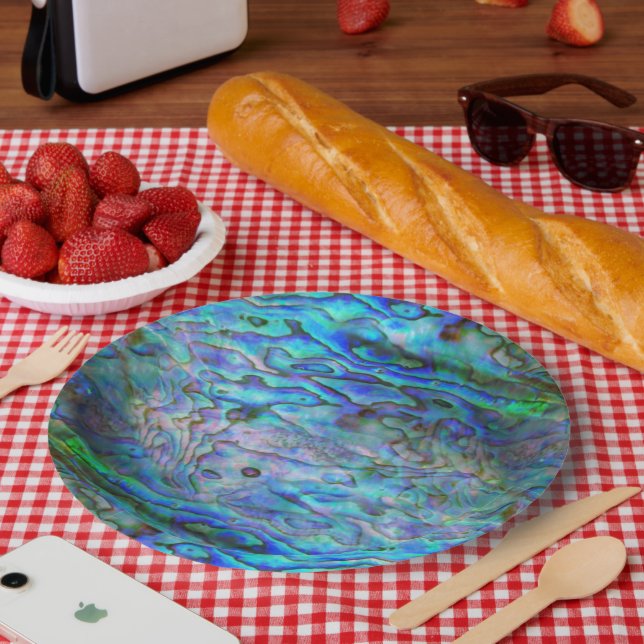 KIWI NEW ZEALAND PAUA PAPER PLATE (Picnic)