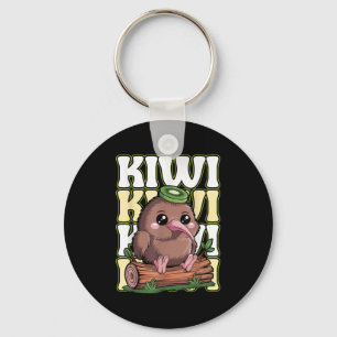 Kiwi New Zealand Quote For A Kiwi Bird Lover Key Ring