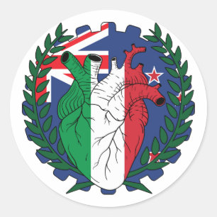 Kiwi New Zealand Saint Joseph italian Italy Classic Round Sticker