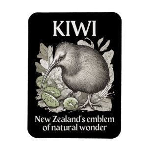 Kiwi: New Zealand's Emblem of Natural Wonder Magnet