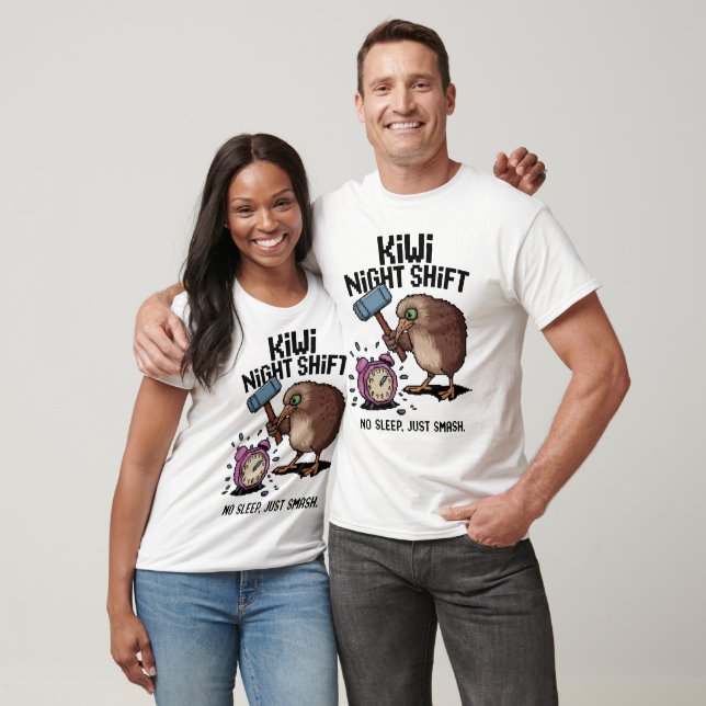Kiwi Night Shift – No Sleep, Just Smash! T-Shirt (Unisex)
