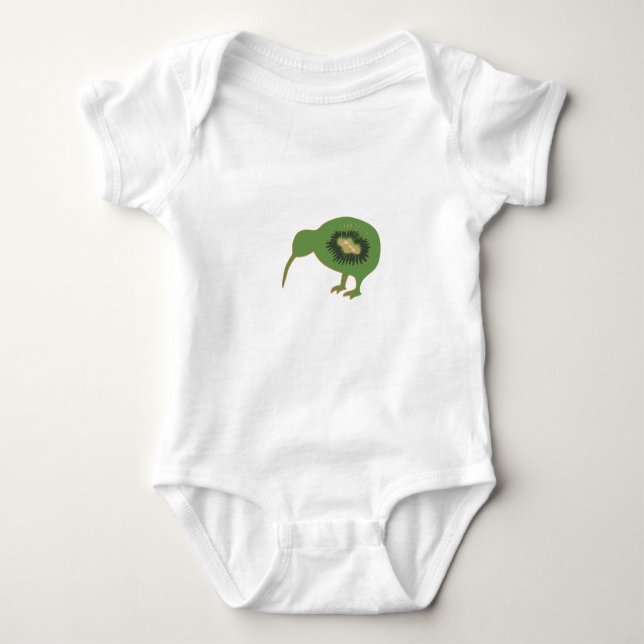 kiwi nz kiwifruit baby bodysuit (Front)