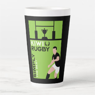 Kiwi NZ Rugby Players Art Latte Mug