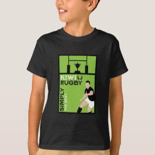 Kiwi NZ Rugby Players Art T-Shirt