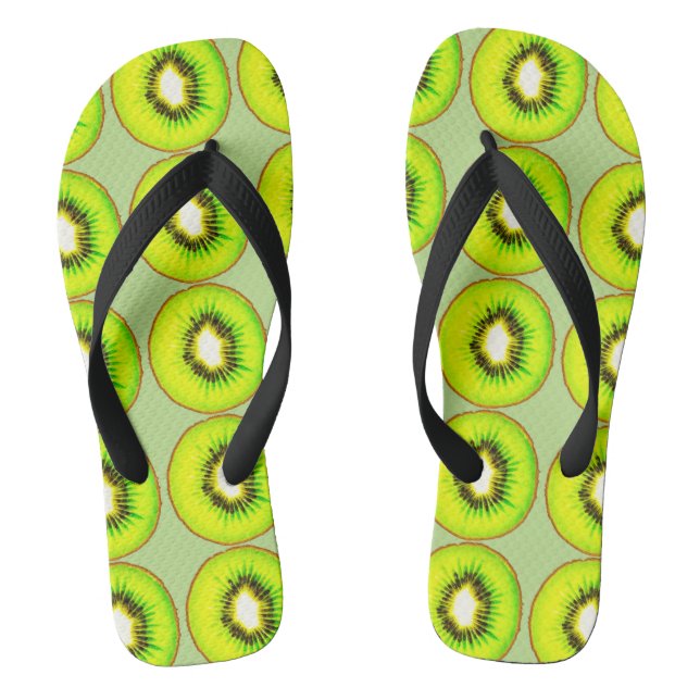 Kiwi pattern jandals (Footbed)