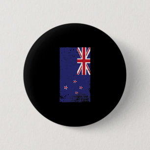 Kiwi Pride Travel Vacation New Zealand Flag 6 Cm Round Badge