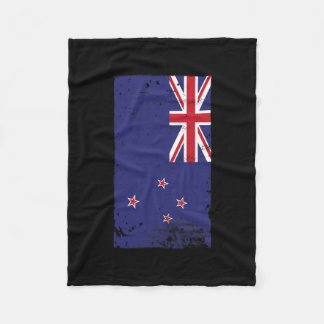 Kiwi Pride Travel Vacation New Zealand Flag  Fleece Blanket