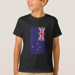 Kiwi Pride Travel Vacation New Zealand Flag T-Shirt