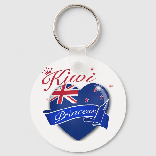 Kiwi Princess Key Ring (Front)