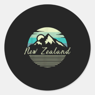 Kiwi Rugby New Zealand Country Gift New Zealand Classic Round Sticker