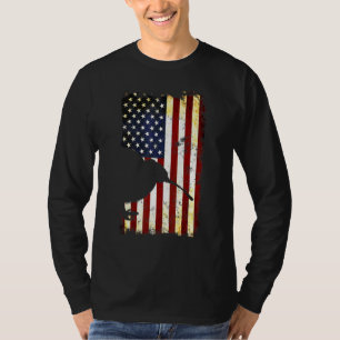 Kiwi Silhouette American Flag 4th Of July T-Shirt