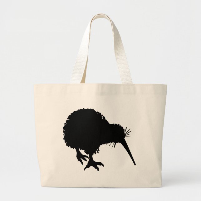 Kiwi Silhouette Large Tote Bag (Front)