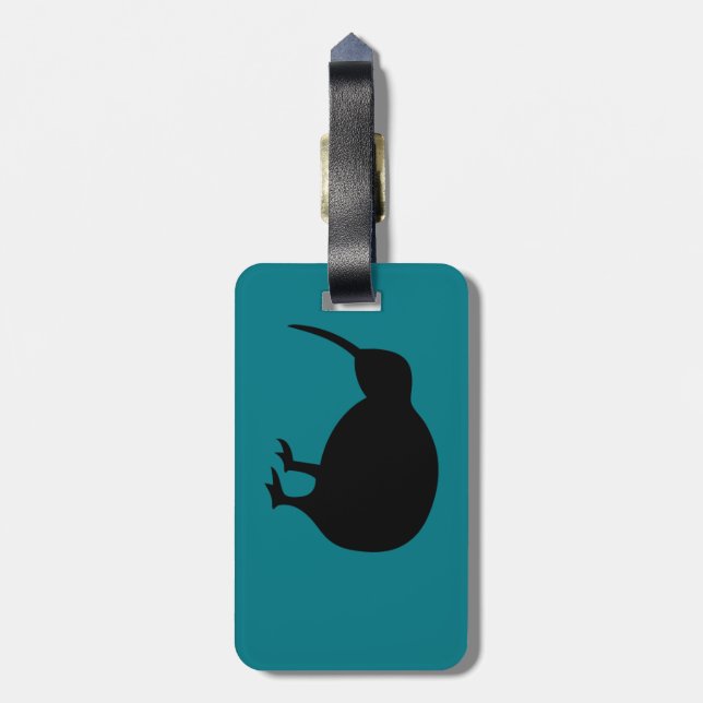 KIWI silhouette Luggage Tag (Back Vertical)