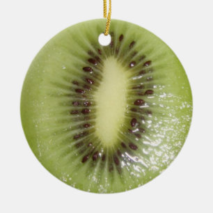 Kiwi Slice Ceramic Tree Decoration