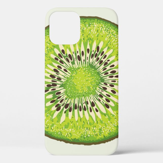Kiwi Slice illustration pattern Case-Mate iPhone Case (Back)