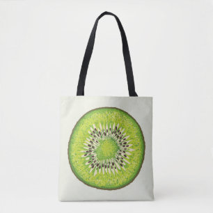 Kiwi Slice illustration pattern Tote Bag