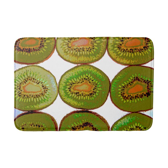 Kiwi slices bath mat (Front)