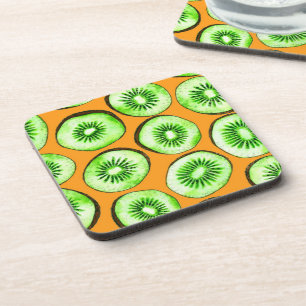Kiwi slices coaster