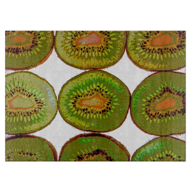 Kiwi slices cutting board (Front)