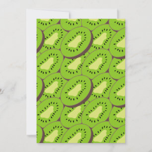 Kiwi Slices Fruit Lover Gifts Natural Green Colour Thank You Card