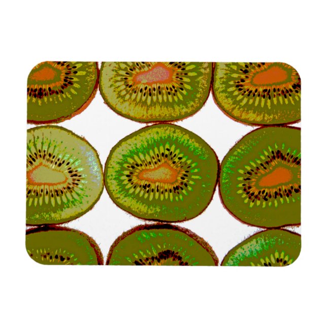 Kiwi slices magnet (Horizontal)