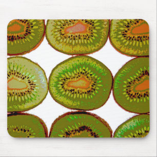 Kiwi slices mouse pad