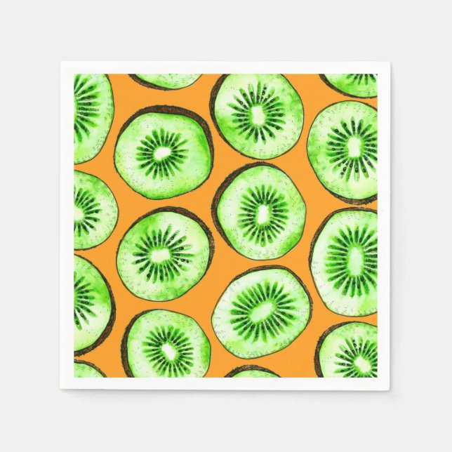 Kiwi slices napkin (Front)