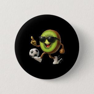 Kiwi Soccer 6 Cm Round Badge