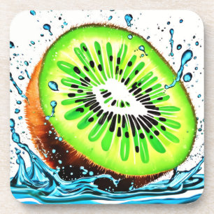 Kiwi Splash of Freshness Coaster