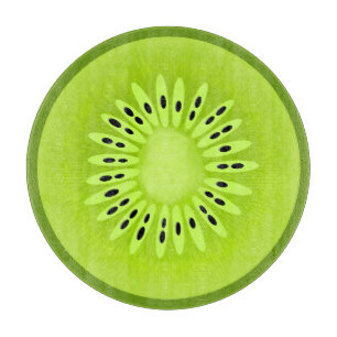 Kiwi Stylized Fruit Slice Cutting Board