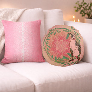 Kiwi the Kangaroo – Colour of Heart Round Cushion