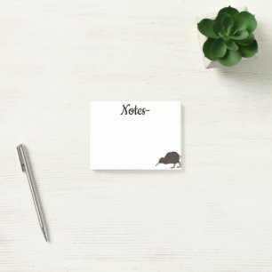 Kiwi tropical bird post-it notes