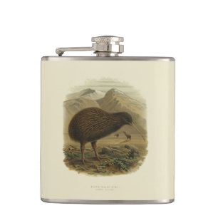 Kiwi Vinyl-Wrapped Flask