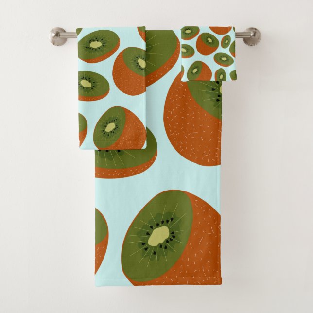 Kiwifruit Pattern Bath Towel Set (Insitu)