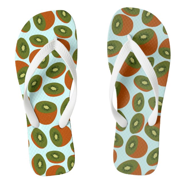 Kiwifruit Pattern Jandals (Footbed)