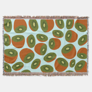 Kiwifruit Pattern Throw Blanket
